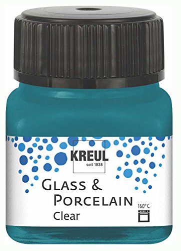 KREUL- Cristal y Porcelana Transparente, Color Turquesa (16216)
