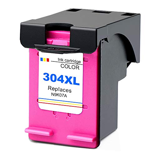 Ksera Remanufacturado Cartuchos de Tinta HP 304 304XL, Alto Rendimiento Reemplazos de 1 Paquete Tricolor Compatible con HP Envy 5010 5020 5030 HP Deskjet 2620 2622 2630 3720 3730 3733 Ksera Remanufacturado Cartuchos de Tinta HP 304 304XL, Alto Rendimiento Reemplazos de 1 Paquete Tricolor Compatible con HP Envy 5010 5020 5030 HP Deskjet 2620 2622 2630 3720 3730 3733
