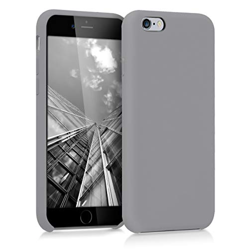 kwmobile Funda Compatible con Apple iPhone 6 / 6S - Carcasa de TPU para móvil - Cover Trasero en Gris Metalizado kwmobile Funda Compatible con Apple iPhone 6 / 6S - Carcasa de TPU para móvil - Cover Trasero en Gris Metalizado