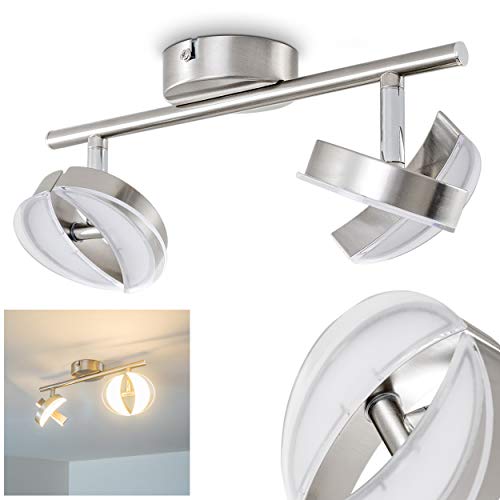 Lámpara de techo LED Puslinch - 4x 2.6W LED alta eficiencia 30 cm Color Níquel - Moderna Lámpara de techo focos ajustables salón comedor dormitorio Lámpara de techo LED Puslinch - 4x 2.6W LED alta eficiencia 30 cm Color Níquel - Moderna Lámpara de techo focos ajustables salón comedor dormitorio