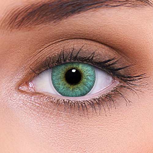 Lentes de contacto azules naturales 'Crystal Blue' de alta cobertura + contenedor de LENZOTICA I 1 par (2 piezas) I DIA 14.00 I sin aumento I 0,00 dioptrías Lentes de contacto azules naturales 'Crystal Blue' de alta cobertura + contenedor de LENZOTICA I 1 par (2 piezas) I DIA 14.00 I sin aumento I 0,00 dioptrías
