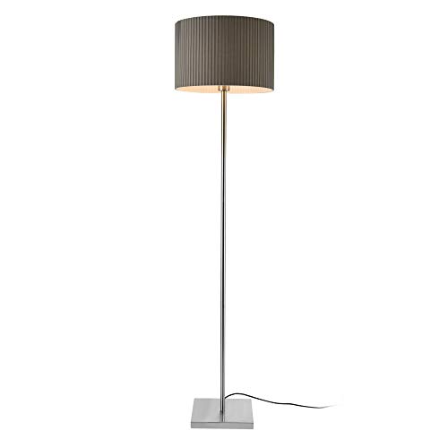 [lux.pro] Lámpara de pie Coimbra Moderna Diseño Altura 151 cm Iluminación Interior Luz efectiva Gris 1 x E27