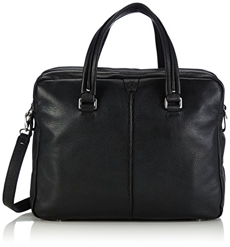 Marc O'polo Business Bag M, Bolso de Hombro para Mujer, Black 990, 34x33x13 cm (B x H x T)
