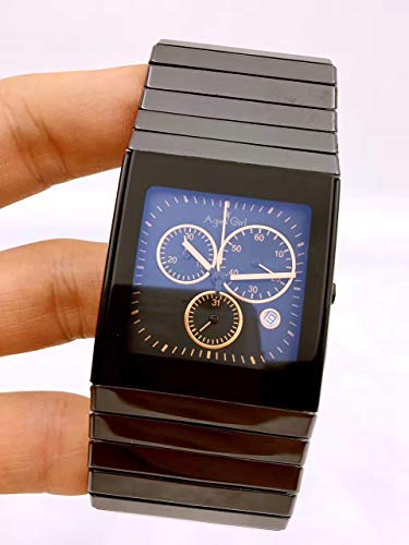 Mens Top Brand Luxury Ceramic Quartz Watch Women Square XL Dress Wristwatches Lovers High-Tech Watch Ceramica AAA 2