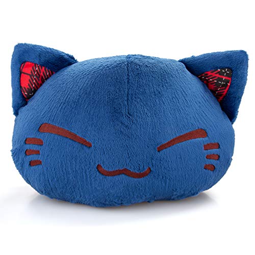 Meralens Anime de peluche azul oscuro Nemu Nemo Neko, Anime Otaku Kawaii, original de Japón, altura 25 cm y ancho 34 cm Meralens Anime de peluche azul oscuro Nemu Nemo Neko, Anime Otaku Kawaii, original de Japón, altura 25 cm y ancho 34 cm