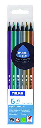 MILAN-Lapices de Colores metalicos, pequeño (M07102306)