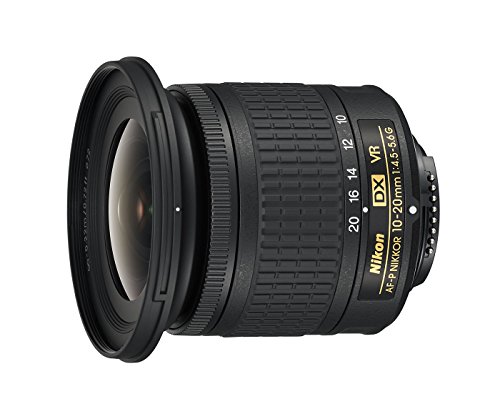 Nikon - Objetivo AF-P DX 10-20 mm f/4.5-5.6G VR, Color Negro -