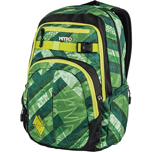 Nitro Snowboards Chase - Mochila, Color Wicked Green, Talla 51 x 37 x 23 cm