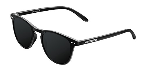 NORTHWEEK Wall All Black - Gafas de Sol para Hombre y Mujer, Polarizadas, Negro