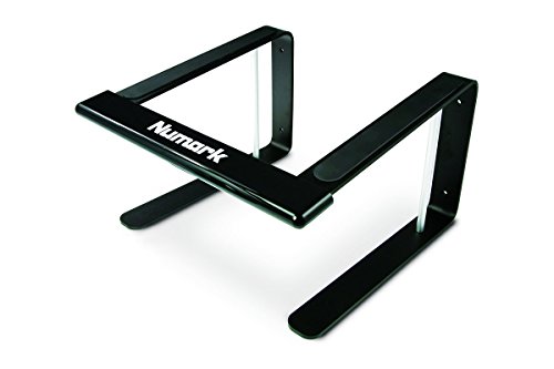 Numark Laptop Stand Pro - Soporte de Directo para Portátiles Mac/PC con Capacidad Opcional de Montaje en Pared, Construcción Resistente para Uso Intensivo, Diseño Plegable y Funda de Transporte