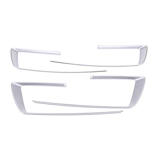 OutdoorKing Marco 4pcs Consola Central del Tablero Instrumentos Ajuste Cubierta del Cromo Plata para BMW Serie 3 GT 4 F30 2013 2014 2015 2016 Car Styling Accesorios Decoración del Coche