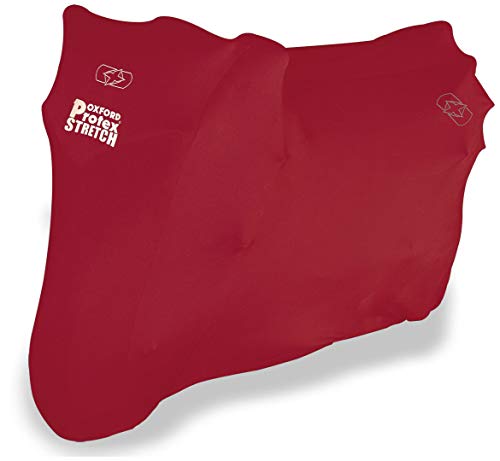 Oxford Products CV174 - Funda para Moto Interior (roja), Color Rojo, pequeño = Longitud: 203 cm, Ancho: 83 cm, Altura: 119 cm