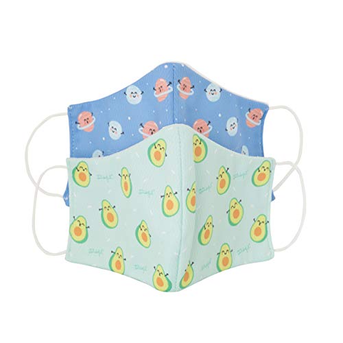 Pack 2 Mascarillas técnicas higiénicas y re-utilizables para niños (+6 años) - Licencia Oficial Mr Wonderful - 20 lavados - Fabricadas en España (Niños, Planet-Avocado) Pack 2 Mascarillas técnicas higiénicas y re-utilizables para niños (+6 años) - Licencia Oficial Mr Wonderful - 20 lavados - Fabricadas en España (Niños, Planet-Avocado)