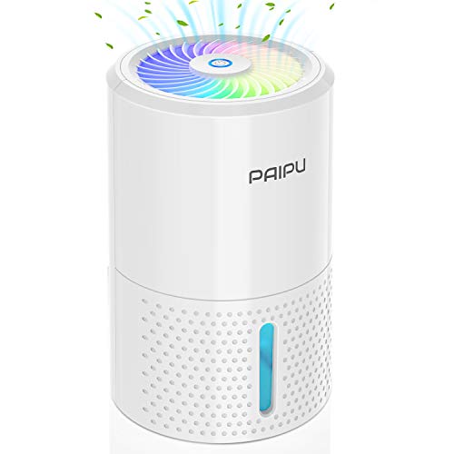 PAIPU Deshumidificador Mini Eléctrico 1000ml Portátil 400ml / 24h, Deshumidificador Pequeño con Apagado Automático, Deshumidificador Silenciosos para Hogar, Cocina, Garaje, Armario, Sótano PAIPU Deshumidificador Mini Eléctrico 1000ml Portátil 400ml / 24h, Deshumidificador Pequeño con Apagado Automático, Deshumidificador Silenciosos para Hogar, Cocina, Garaje, Armario, Sótano