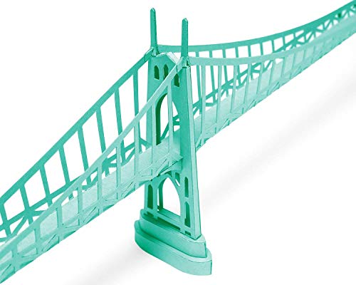 PaperLandmarks St Johns Bridge, Kit De Construcción Modelo de Papel