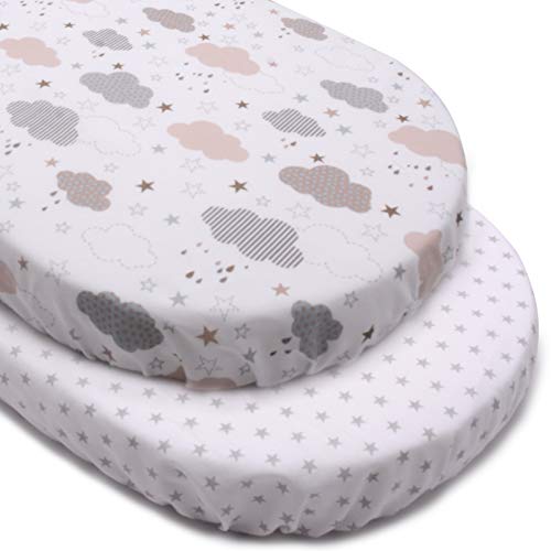 PEKITAS Sábana 75x33cm / 72X33cm Ajustable para Colchón Capazo/Carro/Cochecito de bebé para Niños y Niñas con Elástico Se Adapta a Julius Zöllner, Träumeland, Alvi, FabiMax PEKITAS Sábana 75x33cm / 72X33cm Ajustable para Colchón Capazo/Carro/Cochecito de bebé para Niños y Niñas con Elástico Se Adapta a Julius Zöllner, Träumeland, Alvi, FabiMax