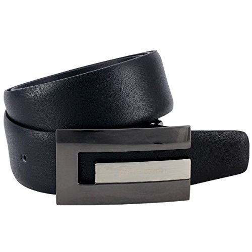 Pierre Cardin - Cinturón de cuero para hombre / cinturón para hombre pierre cardin, 70117 negro, color / color: negro; tamaño: 110