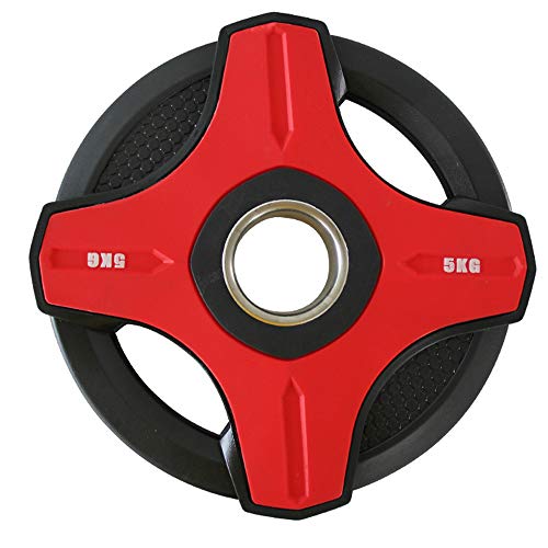 Placas de Pesas con Barra 2.5-20KG Disco de Poliuretano Ecológico 5 Cm Agujero Central Olympic Standard Tri Grip Radial Home Fitness Gym,15kg Placas de Pesas con Barra 2.5-20KG Disco de Poliuretano Ecológico 5 Cm Agujero Central Olympic Standard Tri Grip Radial Home Fitness Gym,15kg