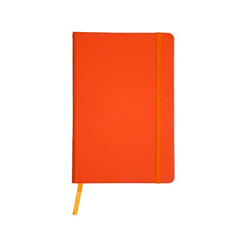 Projects Cuaderno Color-Line DIN A6, respetuoso con el medio ambiente, papel FSC, 192 páginas a rayas, tapa dura de poliuretano con tacto suave y marcapáginas y cinta de cierre, multiusos.