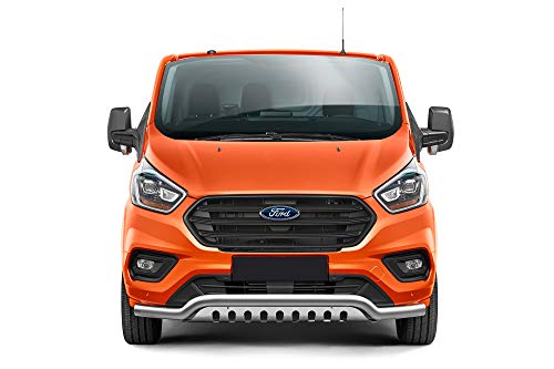 Protector frontal con placa de parrilla inferior – apto para Ford Transit Custom a partir del año de fabricación 2018