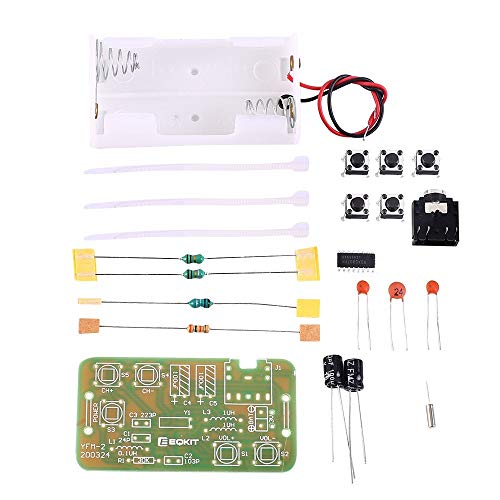 Pvnoocy DIY Kit FM Stereo Radio Module Ajustable 76-108MHz Wireless Receptor DC 3V
