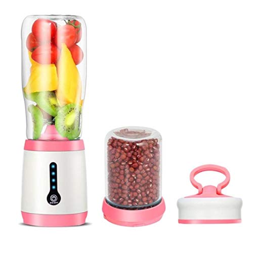 QSMIANA Batidora 222W 500Ml 2-En-1 Fabricante De Jugo Eléctrico Mini Máquina Portátil Juicer Máquina De Molienda