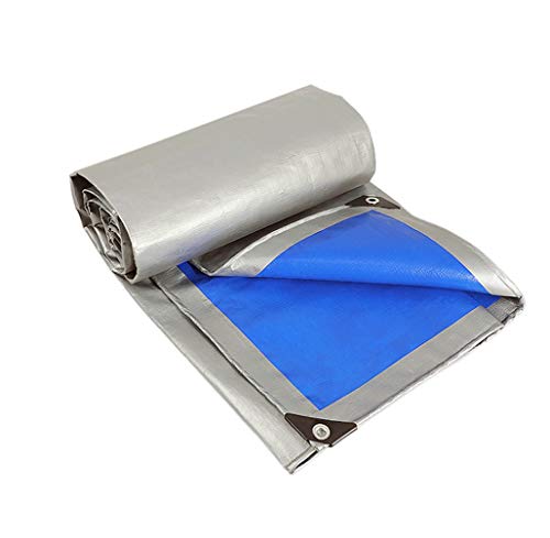 QWER Cubierta Muebles Mesa Lona Impermeable Protector Solar Al Aire Libre Engrosamiento Lona Sombra Plástico Lluvia Toldo Camión Lona (Color : Royal Blue, Size : 6x12m)