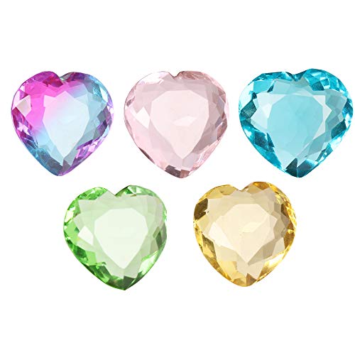 Real Gems - Lote de 5 piedras preciosas con forma de corazón ametrino, topacio, amatista y citrino amarillo Real Gems - Lote de 5 piedras preciosas con forma de corazón ametrino, topacio, amatista y citrino amarillo