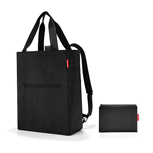 reisenthel Mini Maxi 2In1 Bolsa de tela y playa, 41 cm, Negro (black)