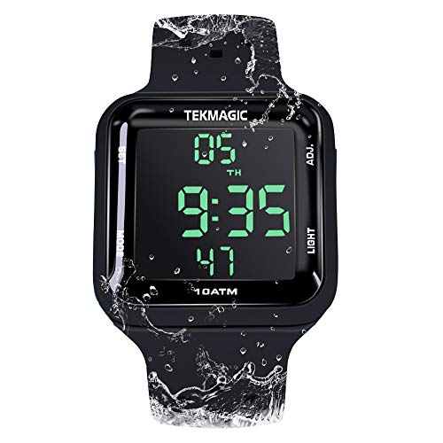 Reloj Resistente al Agua 10 ATM 100m Luminoso Reloj de Buceo con Funciones de Despertador, Cronómetro, Zona Horaria Dual, Calendario, Formato de 12/24 Horas Reloj Resistente al Agua 10 ATM 100m Luminoso Reloj de Buceo con Funciones de Despertador, Cronómetro, Zona Horaria Dual, Calendario, Formato de 12/24 Horas