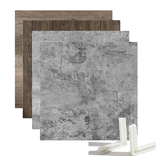 Selens Juego de 2 tablas de fondo, 55 x 55 cm, cemento, textura de vetas de madera de doble cara, fondo plano vertical, para joyas, cosméticos, pequeños accesorios, fotografía de estudio Selens Juego de 2 tablas de fondo, 55 x 55 cm, cemento, textura de vetas de madera de doble cara, fondo plano vertical, para joyas, cosméticos, pequeños accesorios, fotografía de estudio