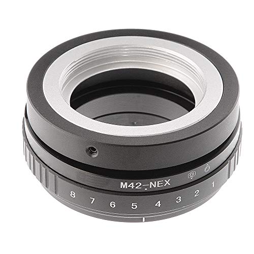 Shuangyu Tilt-Shift 360 ° lente adaptador de lente para objetivo M42 a cámara Sony E-Mount NEX-3 NEX-3N NEX-5 NEX-5 NEX-F3 A6000 A5000 A3000 Alpha A7 A7R DSLR