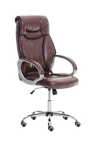 Silla De Oficina Torro Tapizado En Cuero Sintético I Silla De Ordenador Regulable En Altura | Silla De Esctritorio con Ruedas | Color:, Color:Burdeos Silla De Oficina Torro Tapizado En Cuero Sintético I Silla De Ordenador Regulable En Altura | Silla De Esctritorio con Ruedas | Color:, Color:Burdeos