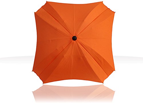 Sombrilla para carritos, con brazo de fijación flexible, con protección UV, 68 cm de diámetro naranja naranja