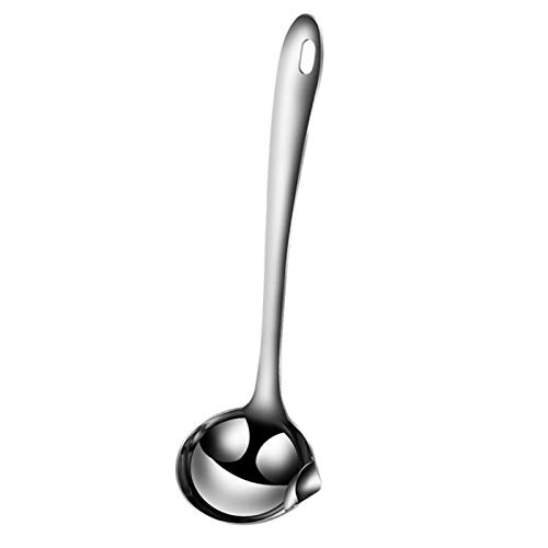 Soup Ladle Stainless Steel Ladle Oil Separator with Long Handle,Filter Hole,Kitchen Craft | Easy To Clean | 28.5x9 Cm Soup Ladle Stainless Steel Ladle Oil Separator with Long Handle,Filter Hole,Kitchen Craft | Easy To Clean | 28.5x9 Cm