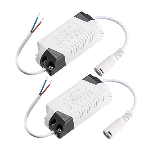 sourcing map Controlador de LED de alta potencia conector DC fuente de alimentación de 300 mA de corriente constante 18-25W(2pcs)