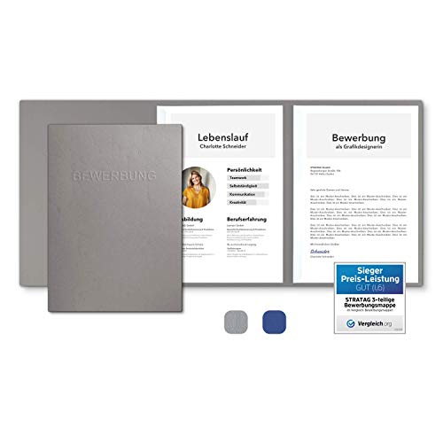 Stratag - Carpetas de solicitud (10 unidades, 3 piezas, con 2 rieles de sujeción, estructura de piel fina, relieve de alta calidad, directamente del fabricante Stratag) Stratag - Carpetas de solicitud (10 unidades, 3 piezas, con 2 rieles de sujeción, estructura de piel fina, relieve de alta calidad, directamente del fabricante Stratag)