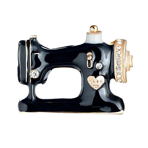 TongN-Mujer Broches Broche de máquina de Coser de época, un Material Multiusos, de aleación, Broche de Bufanda de Pin de Broche de Traje de Vestir 3.2 × 2.5 cm
