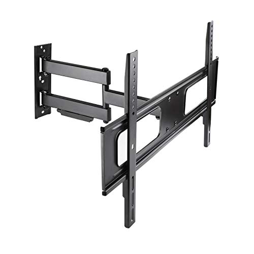 TooQ LP6070TN-B - Soporte fijo inclinable y giratorio de pared para monitor/TV/LED de 37" a 70", hasta 50kg de peso, distancia a la pared 60mm hasta 473mm, inclinacion -10º, giro 180º, formato VESA hasta 600x400, color negro