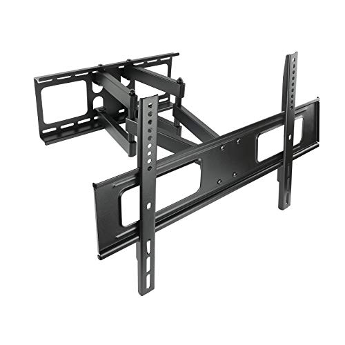 TooQ LP6270TN-B - Soporte fijo inclinable y giratorio de pared para monitor/TV/LED de 37" a 70", hasta 50kg de peso, distancia a la pared 64mm hasta 510mm, inclinacion -10º, giro 150º, formato VESA hasta 600x400, color negro