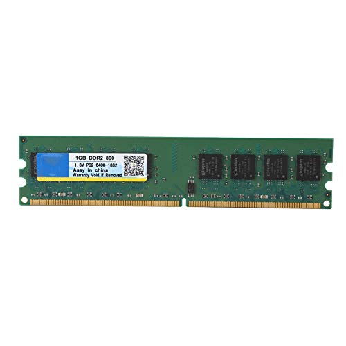 Tosuny 1G Desktop Ram, 1GB 800MHz 240Pin DDR2 PC2-6400 Módulo de Memoria RAM para computadora de Escritorio Compatible para la Placa Base AMD
