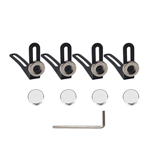 Toyvian 4Pcs Soporte de montaje del armazón del coche Soporte en L fácil de instalar, herramientas de soporte de coche rc duraderas fijas de pie, estable para 1/10 coche rc (negro) Toyvian 4Pcs Soporte de montaje del armazón del coche Soporte en L fácil de instalar, herramientas de soporte de coche rc duraderas fijas de pie, estable para 1/10 coche rc (negro)