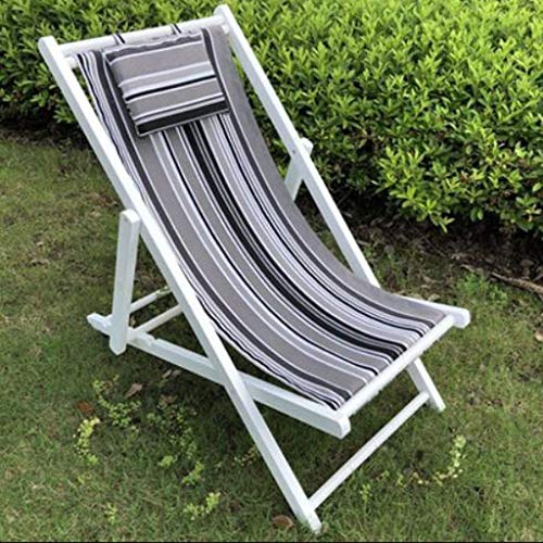 Tumbona Sillas de jardín Tumbona Plegable Tumbona con Almohada, Silla reclinable de Madera Dura Ajustable Plegable al Aire Libre Silla de jardín Patio Soporte para Tumbona de Playa 160 kg (Color, Gri Tumbona Sillas de jardín Tumbona Plegable Tumbona con Almohada, Silla reclinable de Madera Dura Ajustable Plegable al Aire Libre Silla de jardín Patio Soporte para Tumbona de Playa 160 kg (Color, Gri