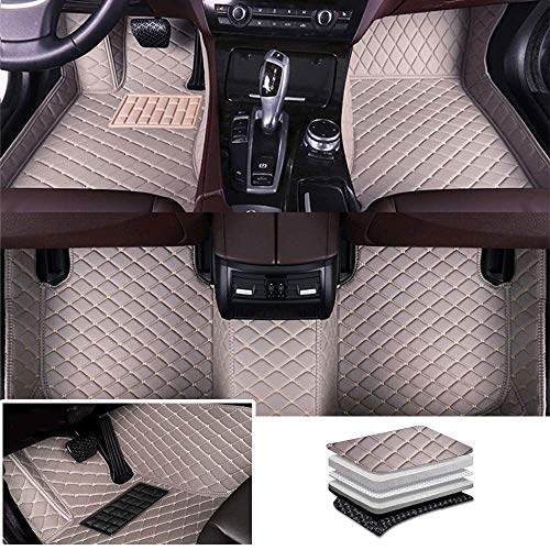 Tuqiang Alfombrillas de coche para Mercedes Benz Clase C W203 2002 – 2007, todas las estaciones, universales, impermeables, antideslizantes, fáciles de instalar, 1 set gris