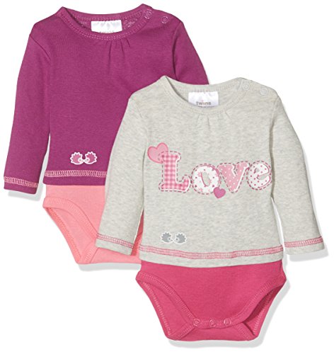 Twins Body Love Bebé, pack de 2 Rosa (pink 3501) 6-9 meses (Talla del fabricante: 74)