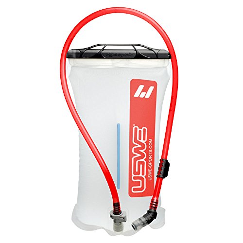 USWE Sports Shape-Shift 101200 - Sistema de hidratación deportivo (diseño transparente, 340 x 245 x 35 mm, 1.5-2 litros de capacidad)