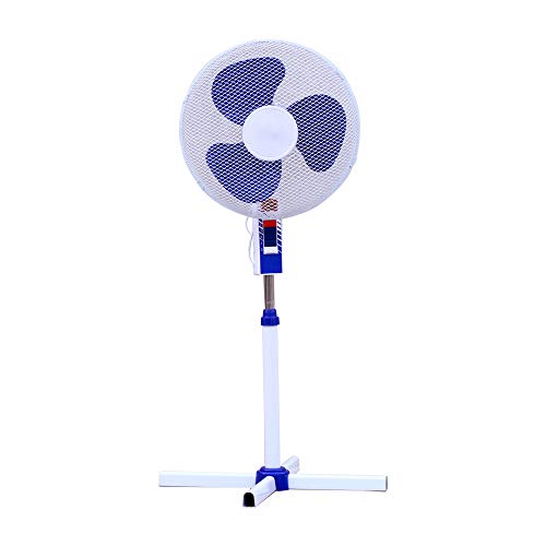 Ventilador de pie 16 Pulgadas (40cm), 60W de Potencia, función 3 en 1 (de pie, Pared y Suelo), 3 aspas. Selector de 3 velocidades y Altura Ajustable. Cable de 1.80 Metros Ventilador de pie 16 Pulgadas (40cm), 60W de Potencia, función 3 en 1 (de pie, Pared y Suelo), 3 aspas. Selector de 3 velocidades y Altura Ajustable. Cable de 1.80 Metros