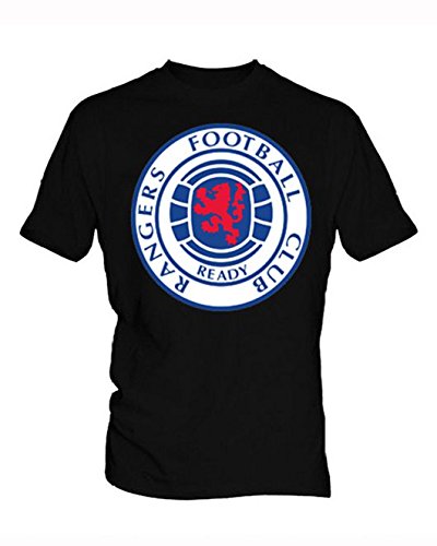 Verna Jenny Glasgow Rangers 3 Hombre Black T Shirt