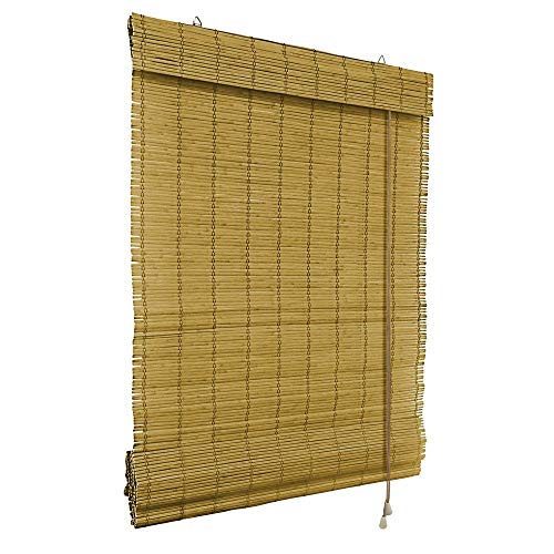 Victoria M. - Persiana Enrollable de bambú para Interiores, tamaño 70 x 160 cm, Color marrón
