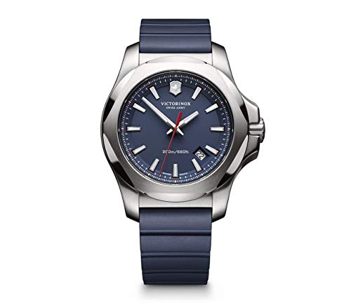 Victorinox Hombre I.N.O.X. - Reloj de Acero Inoxidable/Caucho de Cuarzo analógico de fabricación Suiza 241688.1